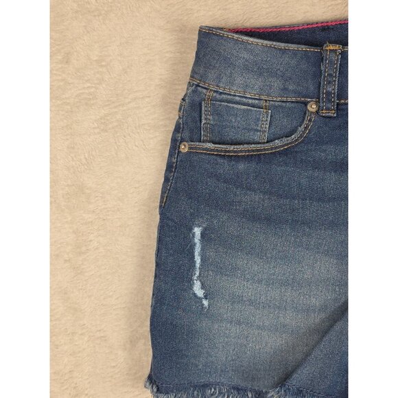 CALVIN KLEIN Jean Shorts Size 10 mid rise boy shorts New Stretch - Picture 3 of 14